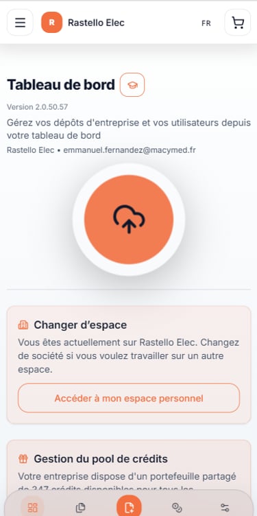 Écran 1 de l'application Proov-It